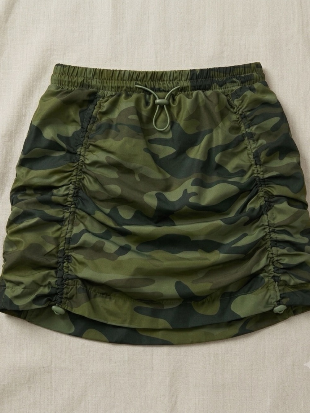 Jolie & Joy Olive Camo Mini Skirt